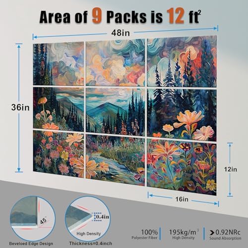 9 Pack Art Acoustic Panels - Image 4