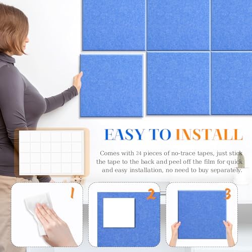 DOLLAR BOSS Felt Cork Board Tiles 48" x 36" Bulletin Board - Image 3