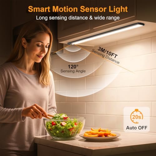 Gritin 14.7inch Under Cabinet Lighting Rechargeable 2 Pack - Image 7