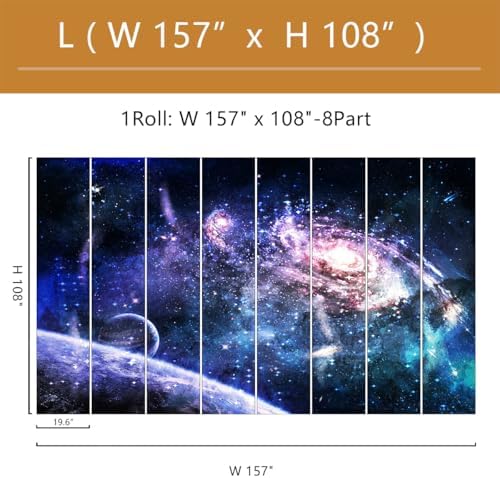 Galaxy Mural Wallpaper Peel and Stick - Image 4