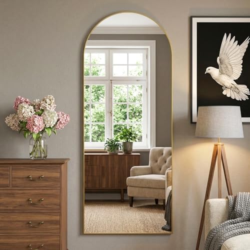 69"x28" Arched Full Length Mirror, Full Body Mirror - Image 3