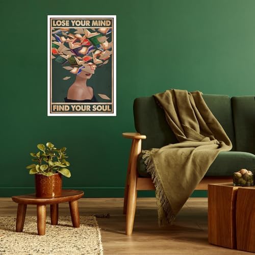 Vintage Lose Your Mind Find Your Soul Posters Room Aesthetics Dark Green - Image 3