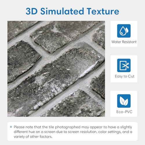 COMSTICKC 3D Faux Brick Wall Panels Peel and Stick - Image 3
