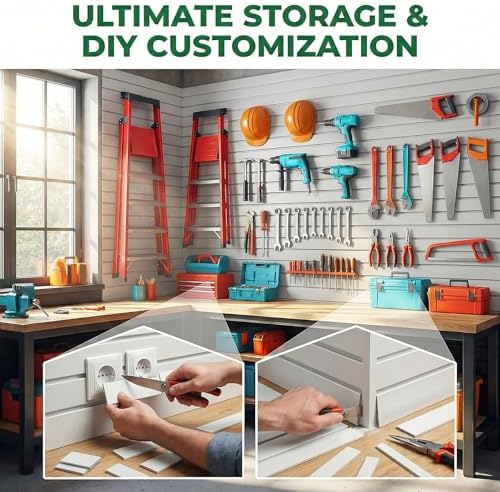 4x4 ft Slatwall Panel Wall Storage Systems - Image 5