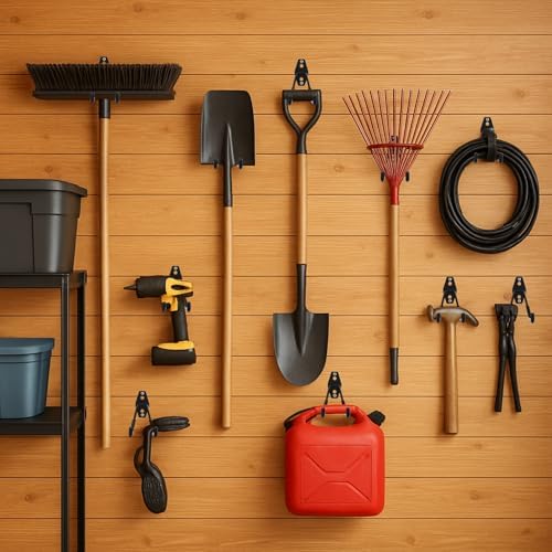 8 Pack Garage Hooks Heavy Duty, Garage Tool Organizer Wall Mount - Image 6