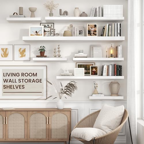 72" Wide x 12" Deep Floating Shelves - Image 2