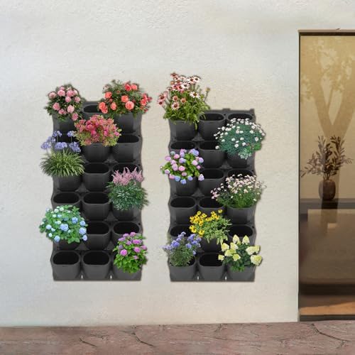 Vertical Wall Planter with 36 Pots, Hanging Garden Plant Flowerpot Holder - Image 6