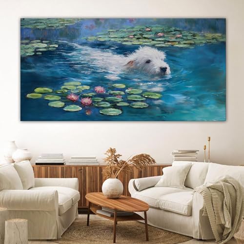 Dog Monet Wall Art with - Image 2