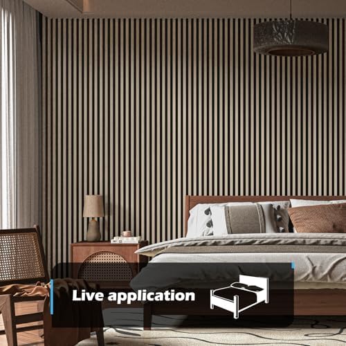 Art3d Acoustic Wood Slat Panels 94.5"x24" - Image 2