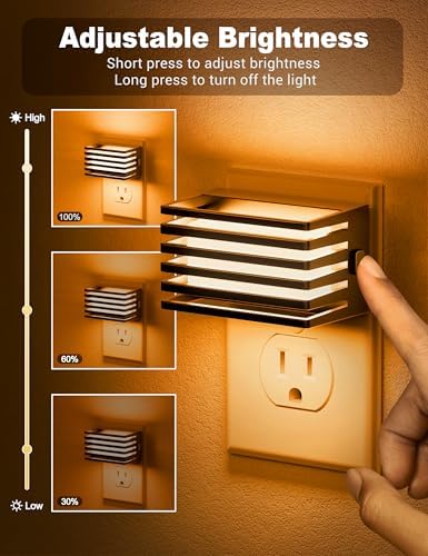 JandCase Amber Night Light, Night Lights Plug into Wall Dusk to Dawn Sensor - Image 2