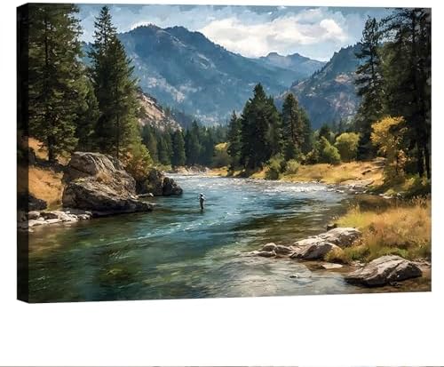 Serene Landscape Canvas Wall Art by Unknown