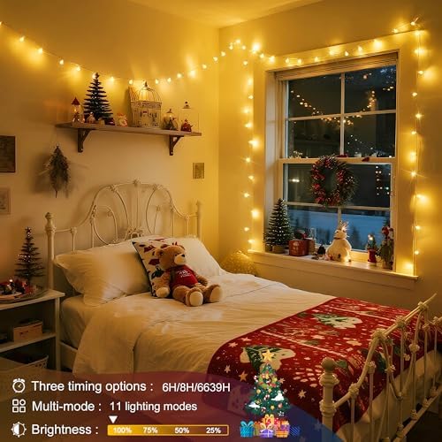 JMEXSUSS Globe String Lights Indoor Color Changing Christmas Lights Plug in - Image 3
