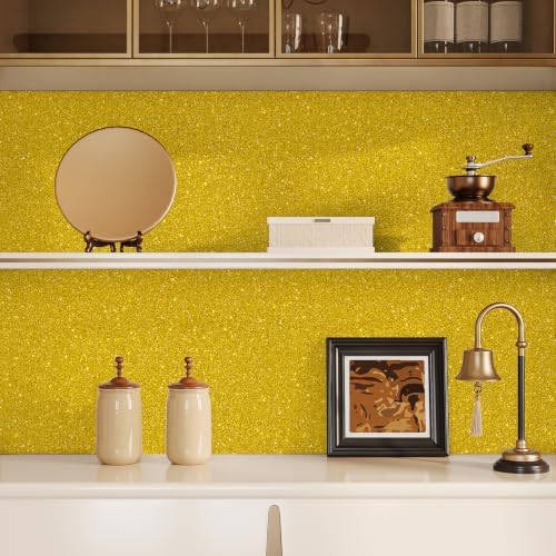 Gold Wallpaper Peel and Stick Glitter Contact Paper 15.7"x472" - Image 2