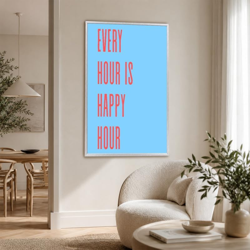InkFlow Posters Every Hour Happy Hour Canvas Poster - Image 6