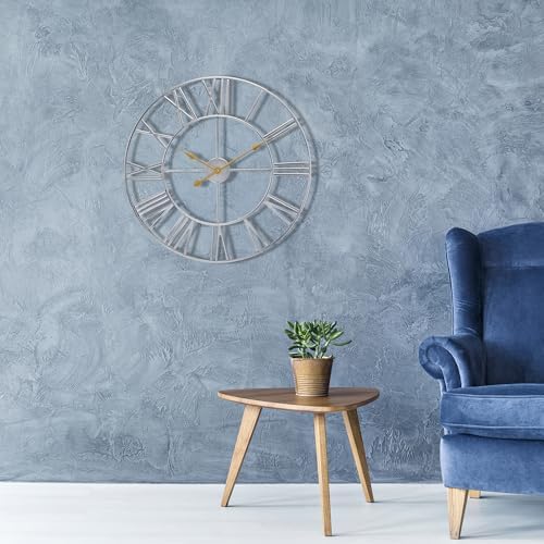 Sorbus Big Wall Clock, Roman Numeral Decor, Battery Operated - Image 7