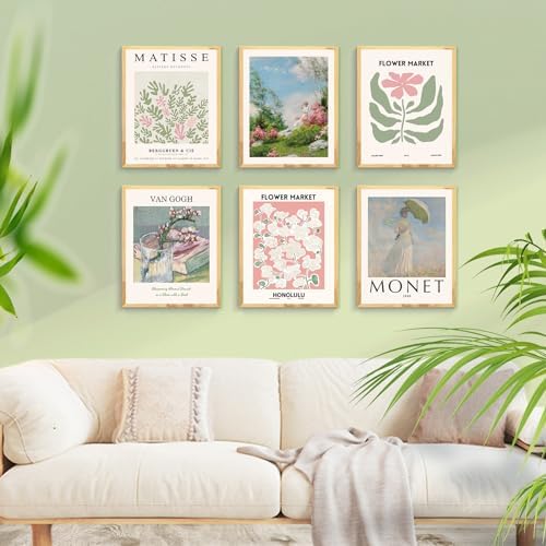 QIAOMICS Colorful Flower Market Wall Art Prints, Abstract Matisse - Image 2
