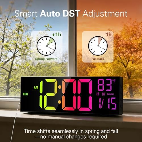 JALL 16" Large Digital Wall Clock - Image 4