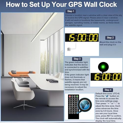 CHKOSDA 28 Inch Oversized Digital Wall Clock - Image 5