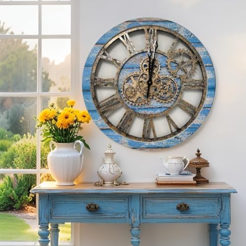 ImprovingLife The Original Real Moving Gear Wall Clock Vintage Industrial - Image 3