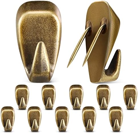 LEIFIDE 10 Pieces Cubicle Hooks Clips, 40 Lbs Picture Hangers by LEIFIDE