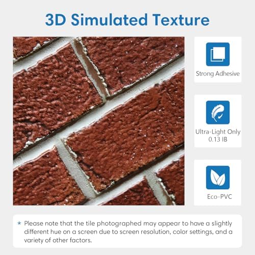 COMSTICKC 3D Peel and Stick Faux Brick Wall Panels - Image 3