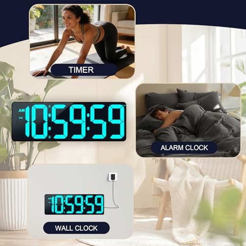 TXL 17.2" Bluetooth Digital Wall Clock - Image 6