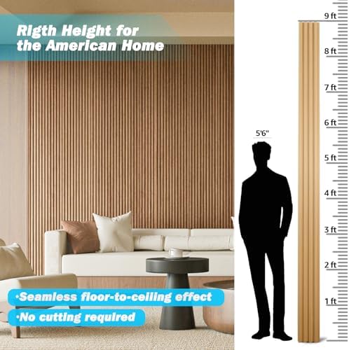 Art3d 108 x 5.7 Inch Slat Solid Wood Wall Paneling - Image 2