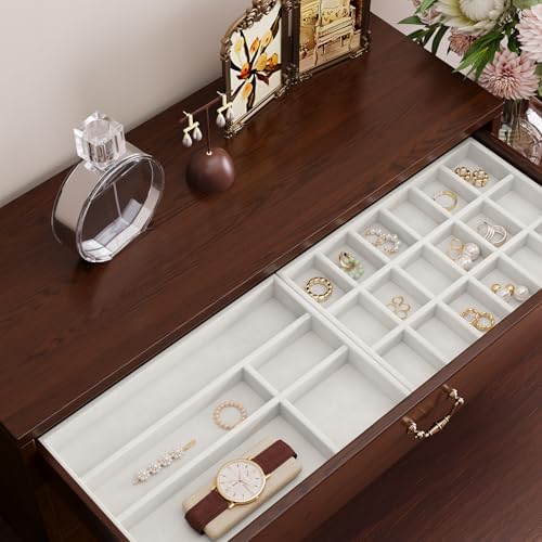 VaryPaper 15.7"x78.7" Off White Velvet Wallpaper Peel and Stick Felt Drawer - Image 4