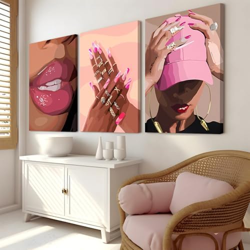 Black Girl Wall Art Set of 3 - Image 2