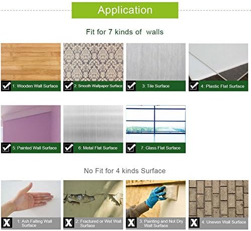 Lependor 17.7" X 393" Decorative Wallpaper Self-Adhesive Wall Paper Lengthen - Image 7