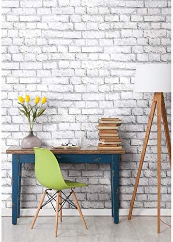 RoomMates White Brick Peel and Stick Wallpaper - Image 2