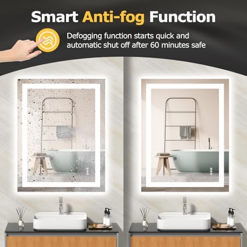 Hivone 28"X36" LED Bathroom Mirror - Image 3