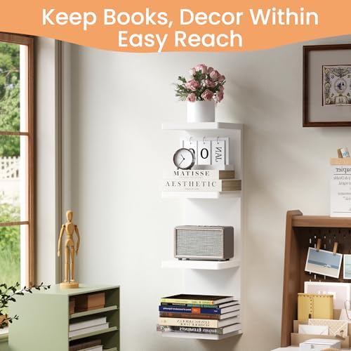 upsimples 4-Tier Floating Wall Shelf - Image 5