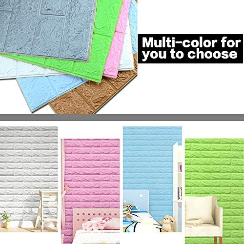 3D Wall Panels Peel and Stick, 14.5 Sq Ft Coverage Faux Brick - Image 5