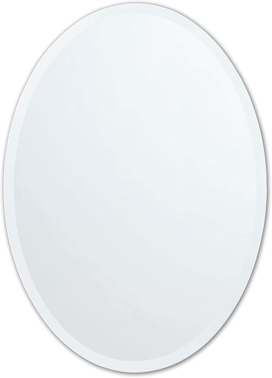 Better Bevel Frameless Oval Mirror by Better+Bevel