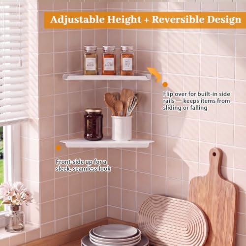 Small Corner Floating Shelf Wall Mounted - Image 6