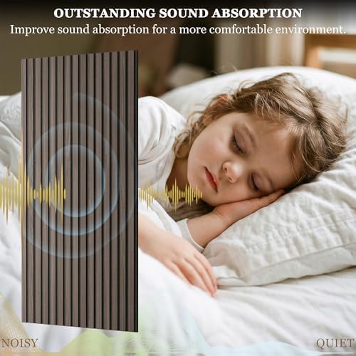 4-Pack Wood Veneer Acoustic Wall Panels Decorative Acoustical Panel - Image 3
