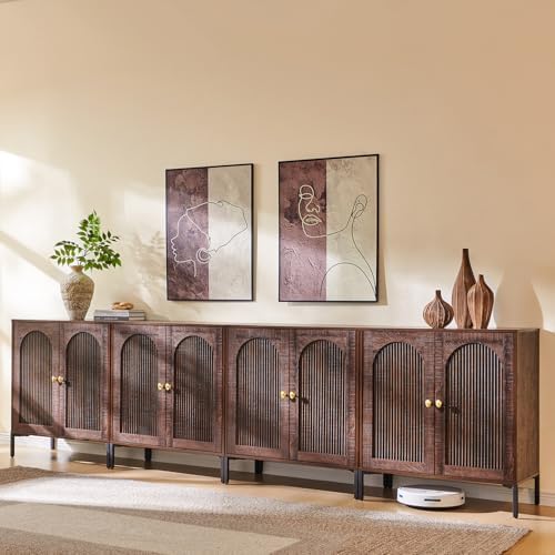 IFGET 123.5" W Modern Arched Sideboard Buffet Cabinet by IFGETEnrichYourLivingSpace