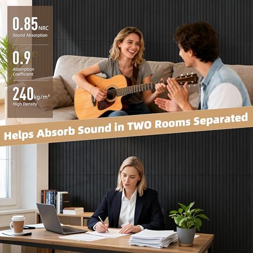 TO-TH Acoustic Panels 10 Pack Decorative Noise Cancelling Wall Panel - Image 4