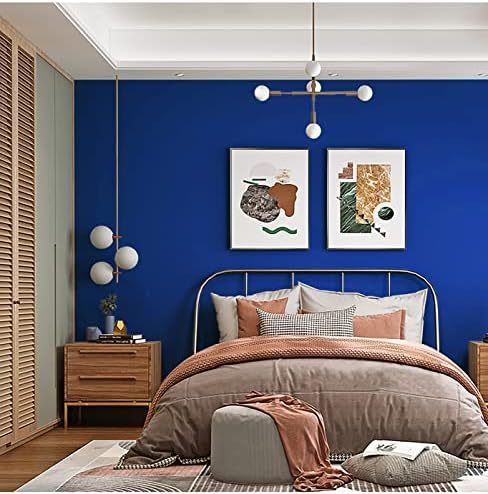 Ismoon 15.7" x 118" Contact Paper Blue Peel and Stick Wallpaper Removable - Image 2