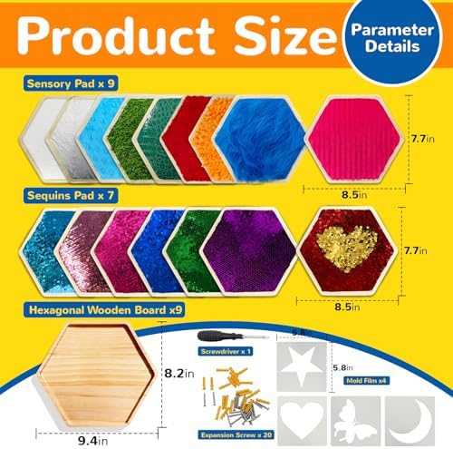 LILXIU 16 PCS Sensory wall Panel - Image 2