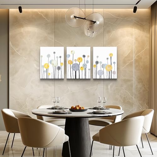 Abstract watercolor painting 3 Piece framed Canvas Wall Art - Image 6