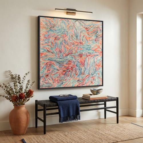 Extra Large Framed Colorful Abstract Wall Art Decor - Image 4