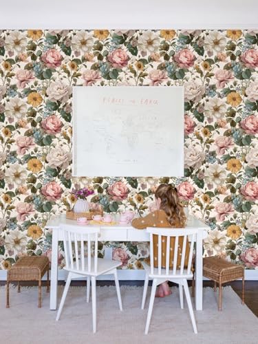 Orainege Vintage Floral Peel and Stick Wallpaper - Image 4