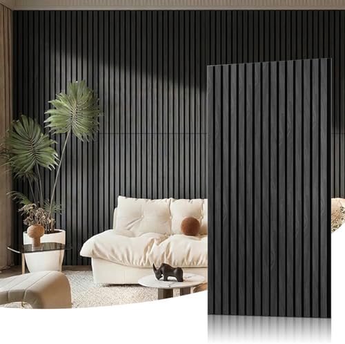 Wood Slat Acoustic Wall Panels, 4 Pack, 47.2 x 23.6 in by Greymond