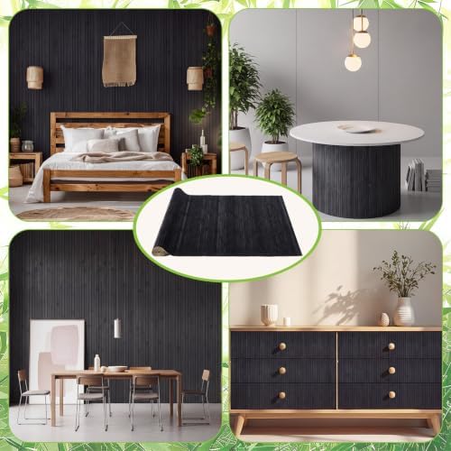 Briwooody 2 Pcs Bamboo Wall Panels 48 x 96 Inch, Suitable - Image 7