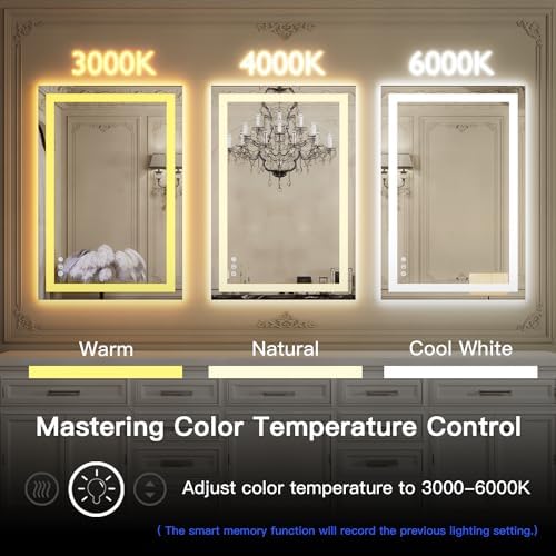 ISKM 36x30 LED Mirror for Bathroom, Front and Back Lit - Image 4