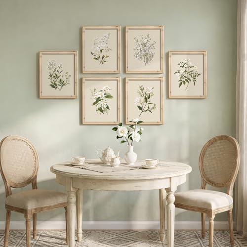 Framed Vintage Botanical Floral Wall Art - Image 2