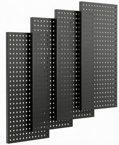 4 Pack Metal Pegboard Panels 24" x 12" by Unknown