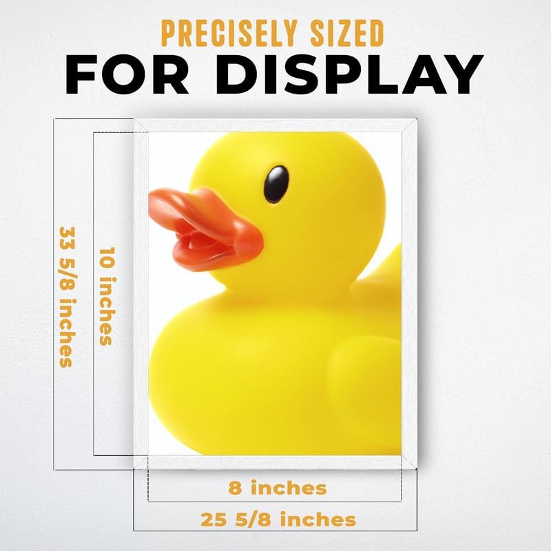 InkFlow Posters Yellow Rubber Duck Canvas Poster - Image 3